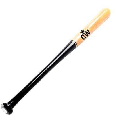 China Wholesale Wooden Training Fungo Baseball Bat OEM Printed Logo Solid Rubber Wood Heavy Baseball Bat for sale