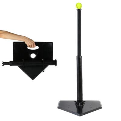 China High Quality Practice Sale Baseball Baseball Practice Hitting Tee Ball Tee Batting Rack Set Adjustable Baseball Hitting Tee for sale