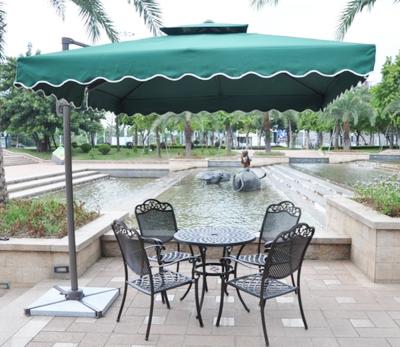 China Luxury Outdoor Furniture Sunshade Side Stand Umbrella With Leisure Anti-ultraviolet Stand Anti-flame Side Umbrella for sale