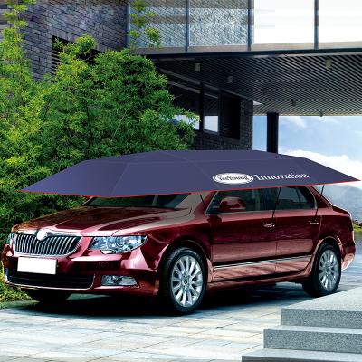 China Sunproof And UV Protection Automatic Outdoor Car Garage Parking Tent Sun Proof Cover Umbrella for sale