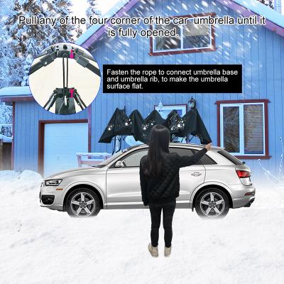 China snow & Electric Portable Car Ice Protection Hail Resistance Snow Hail Snow Car Umbrella for sale