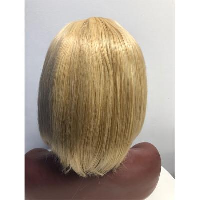 China Preplucked Frontec 100% Virgin Human Hair 150% Density 13x4 Lace Frontal Brazilian Straight 613 BOB Wigs for sale