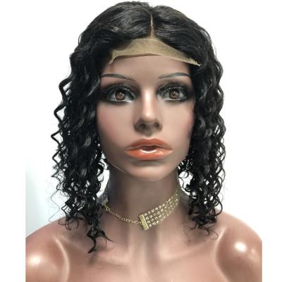 China Free Shipping Preplucked Frontec Glueless Lace Closure Water Wave Wig Silky Soft Soft Lace Front Wig 4x4 Lace Closure Hair for sale