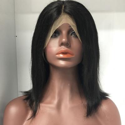 China Preplucked Frontec Bob Lace Front Wigs Pre Plucked Straight Brazilian Straight Lace Front Wig Hairline Beauty Foreve Short Hair Wigs for sale