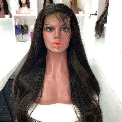 China Custom Preplucked Frontec Straight Pre-Plucked Brazilian Hair Lace Front 4x4 Closure Wigs for sale