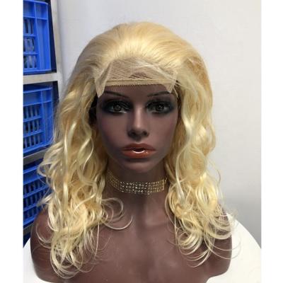 China Preplucked Frontec 613 Lace Closure Wig Blonde Human Hair Wholesale Price for sale