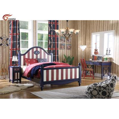 China Goodwin Italian Classic Style Comfortable Home Use Stable Bedroom Furniture Wooden Bed GL25 for sale