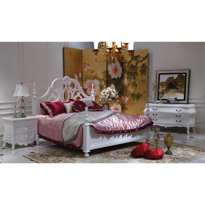 China White Lightweight Modern Wooden King Size Bed GH19.2 (Other) From China Adjustable Wholesale Furniture for sale