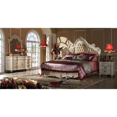 China Antique King Size Bed GH04 New Design Leather Bed Bedroom Furniture for sale