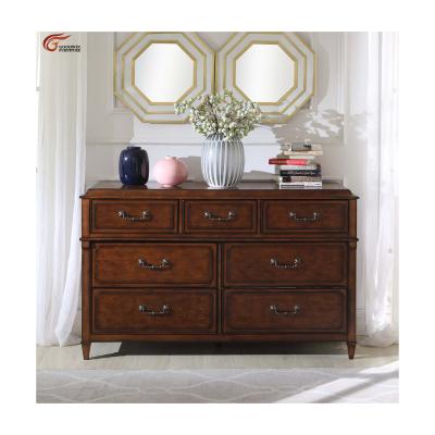 China Other Goodwin Lowest Price Classic Style Wooden Bedroom Accessories Bedroom Decor Solid Drawer Chest GL09.1-09.2 for sale