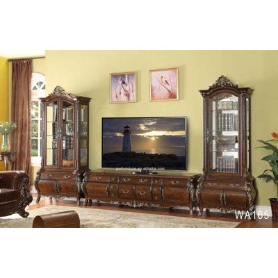 China Stable Luxury Royal Antique Wooden TV Stand 2m WA165 for sale