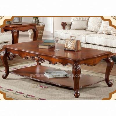 China Solid Wood Top End Antique Marble Table for sale