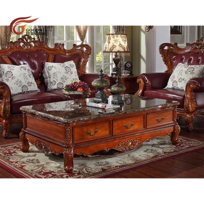 China Stable classic living room center table, hand carved coffee table WA681 for sale