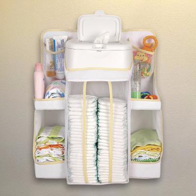 China Eco - Friendly Hanging Baby Diaper Nursery Caddy Organizer For Changing Table for sale