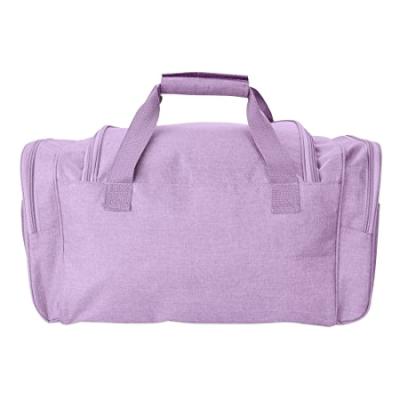 China Portable Cute Gym Bag Ladies Canvas Purple Sports Duffel Bags for sale