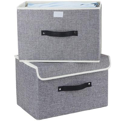 China Collapsible Folding Storage Box Foldable Toy Storage Box Storage Box With Lid for sale