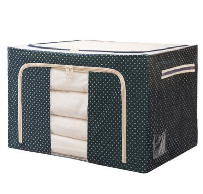 China Foldable Living Room Storage Box Fabric Storage Box Bedroom Storage Box for sale