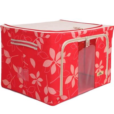 China Large Oxford Storage Cloth Storage Box Viable Foldable Oxford Storage Box for sale