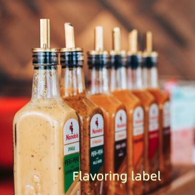 China Customized Self Adhesive Label Stickers for Beverages Condiment Bottle Labels for Your Customer s Requirements for sale