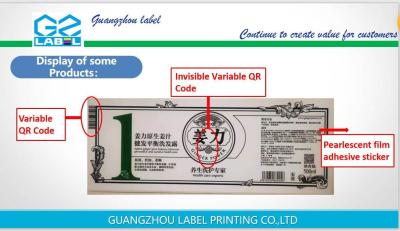 China Temperature Indicating Water Dissolvable Labels Washdown Resistant Labels for sale