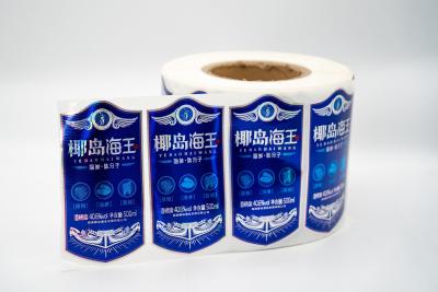 China Hittegevoelige, op maat gemaakte wijnflessenetiket Sticker Transparante, waterdichte productetiketten Te koop