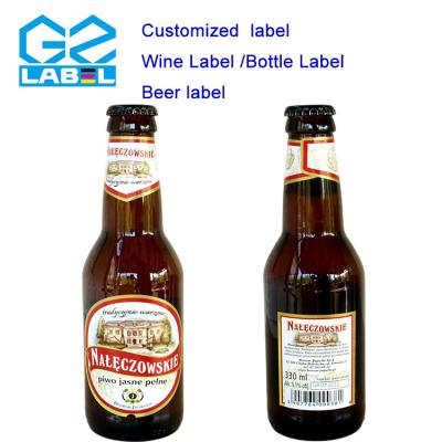 China OEM / ODM   Sticker Label  BEER Labels stickers for sale