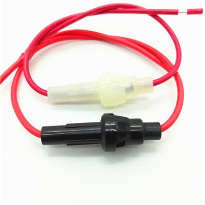 China Hot Selling 5 x 20mm Auto Glass Fuse Panel and Relay Wire Harness Fuse Holder Screw Types 5X20mm Tube Case for sale