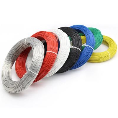 China Heating M16878/5 18AWG 7 Stranded PTFE High Temperature Electrical Silver Plated Copper Wire for sale