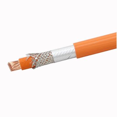 China From SYEVP-0-50 50mm2 Bare Copper Conductor Large EV New Energy Heating Current Cable 1500v Orange Silicone Shielded for sale