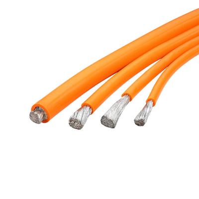 China Yellow High Temperature Heater Silicone Battery Cable SYAGCR-1-4.0/784 4mm2 7/112/0.08TC O.D.4.5 Ultra Flexible for sale