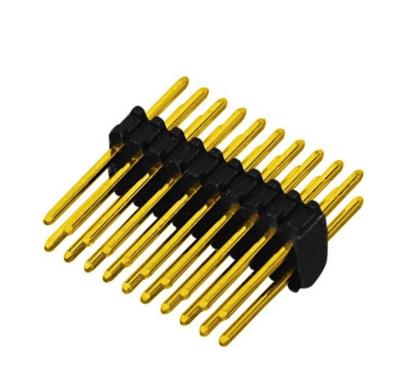 China PCB Board 0.8mm Pin Header H1.38mm 4-80pin Double Row Straight Type Pin Header for sale