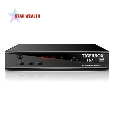 China Hot sexy new hd H.265 iptv dvb s2 satellite receiver support with server cccam T57 for sale