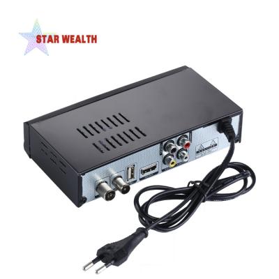 China Hi-tech H.265 internet receiver h.265 mpeg4 combo digital satellite terrestrial terrestrial receiver for European market 24*12*6cm for sale