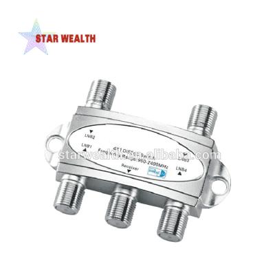 China Aluminum waterproof multiswitch 4x1 4 in 1 diseqc satellite switch for Africa market for sale