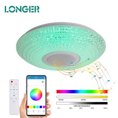 China App Control Color Energy Saving RGB Dimmable Outdoor Mounted Variable Smart Led Ceiling Light for sale