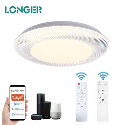 China Surface Mounted Designnordic RGB Indoor Modern Decorative App Control Round Smart Ceiling Lighting for sale