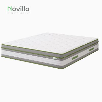 Κίνα Wholesale Foldable Luxury Hotel Mattress King Queen Size Memory Foam Pocket Spring Euro Top Mattress For Apartment Dorm προς πώληση