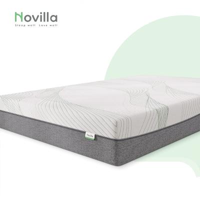 China Full Queen King Size Mattress With Foldable Twin High Quality Knitted Fabric Gel Memory Foam Hybrid Mattress Roll In A Box for sale