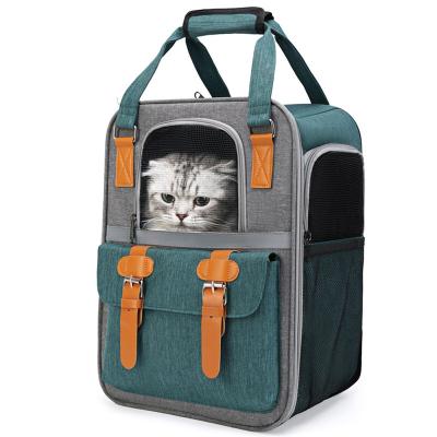 China Stocked Fashion Pet Bag Portable Outdoor Comfortable Large Capacity Backpack Airline Approved Breathable Cat Dog Carrier Pet Travel Bag for sale