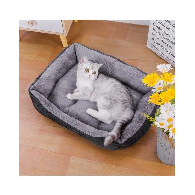 China Breathable Luxury Pet Bed Dog Bed Factory Price Wholesale Washable Luxury Large Fluffy Orthopedic Calming Comfortable Dog Cat Bed For Pet for sale