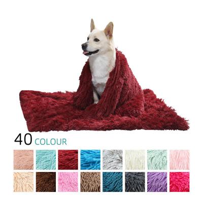 China Heating Plush Fur Thickened Pet Puppy Blanket Wholesale Luxury Cozy Fleece Mat Waterproof Pet Bed  Cat Dog Soft Warm Fleece Pet Blanket for sale