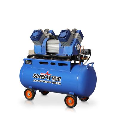 China New Design Airbrush Bus Airbrush Spray Ultra Quiet Piston Mobile Medical Advanced Oil Free Painting Oil Free Air Compressor for sale