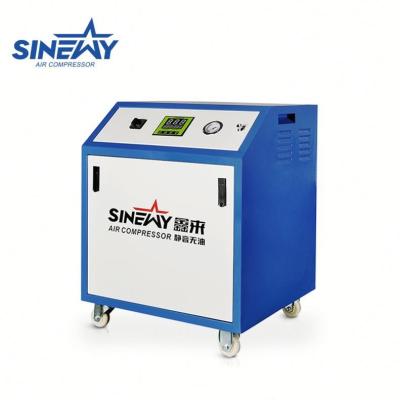 China Supplier Gold More Efficient Oil Free Portable Dental Unit With Air Compressor for sale