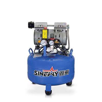 China Oil Free Space Saving Medical Dental Mini Air Compressor With Tank for sale