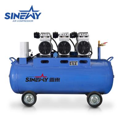 China Silent Oil Free Movable Oil Free Spray Paint Medical Dental Compressor for sale