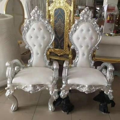 China Qingtianhao Modern Furniture King Chair Sofa Luxury Events Wedding Chairs High Back Throne Chairs for sale