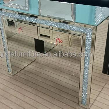 China Foshan Factory Cheap Mirrored Bedroom Furniture Vanity Table Makeup Dressing Table Furniture (Height)Adjustable for sale