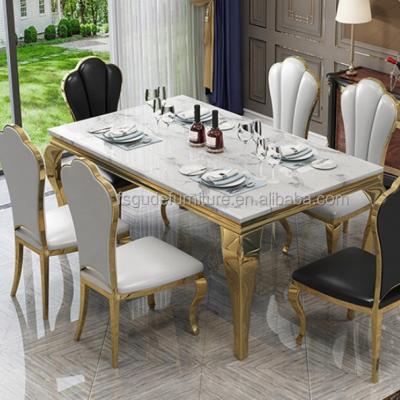 China Modern Factory Customized Large Size Luxury Dining Table Sets With 6/8/10/12chairs for sale