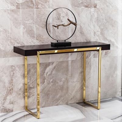 China (Other) new design stainless steel adjustable console table for living room for sale