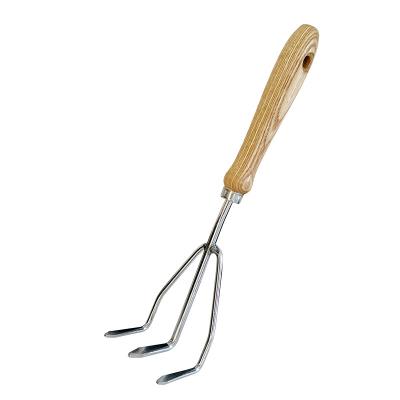 China 5PCS Garden Labor Tool Kit Wooden Handle Steel Material Kit Rake Shovel Trowel Fork Hand Bonsai Garden Tool Kit for sale